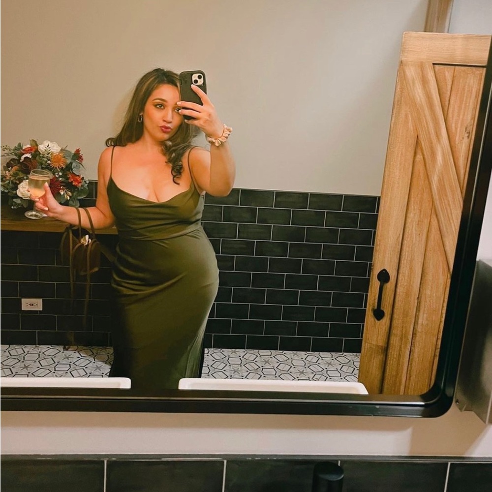 Olive Green Dress
